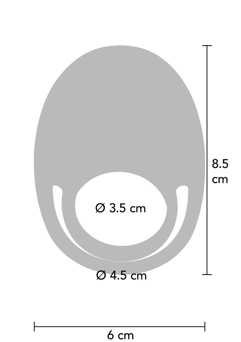 Inel de Penis Put a Ring On It, Remote Control, 7 Moduri Vibratii, Silicon, USB, Mov, 8.5 cm, Nr. 8, Erotic24.ro