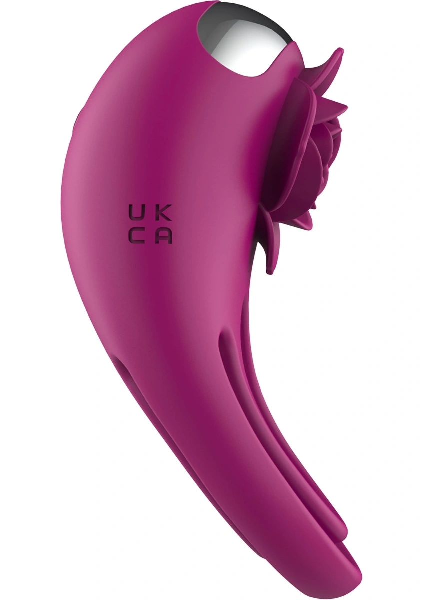 Inel de Penis Put a Ring On It, Remote Control, 7 Moduri Vibratii, Silicon, USB, Mov, 8.5 cm, Nr. 5, Erotic24.ro