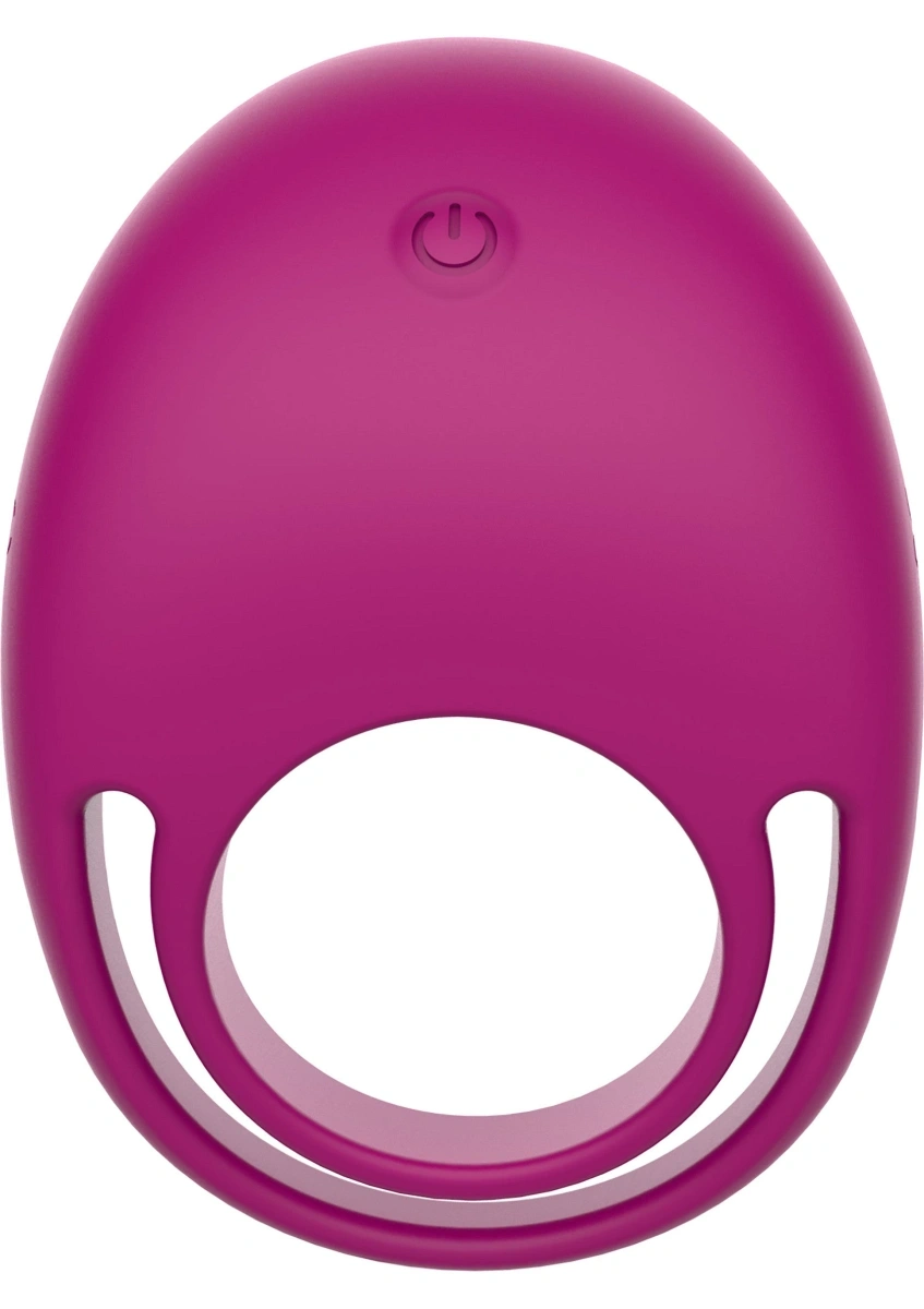 Inel de Penis Put a Ring On It, Remote Control, 7 Moduri Vibratii, Silicon, USB, Mov, 8.5 cm, Nr. 3, Erotic24.ro