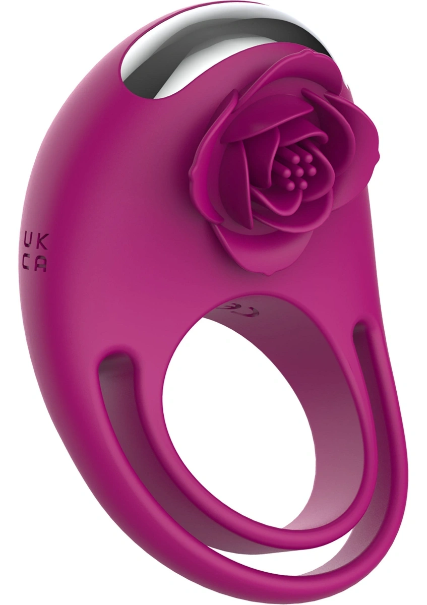 Inel de Penis Put a Ring On It, Remote Control, 7 Moduri Vibratii, Silicon, USB, Mov, 8.5 cm, Nr. 4, Erotic24.ro