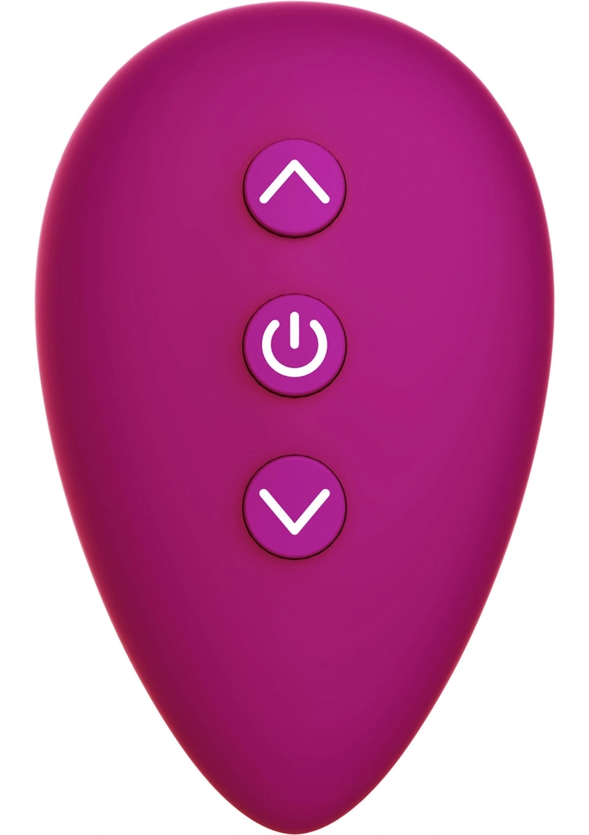 Inel de Penis Put a Ring On It, Remote Control, 7 Moduri Vibratii, Silicon, USB, Mov, 8.5 cm, Nr. 7, Erotic24.ro