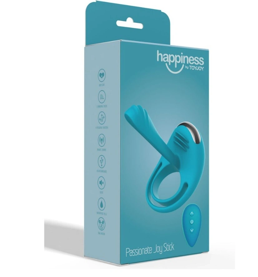 Inel de Penis Passionate Joy Stick, Remote Control, 7 Moduri Vibratii, Silicon, USB, Mov, #8, Erotic24.ro