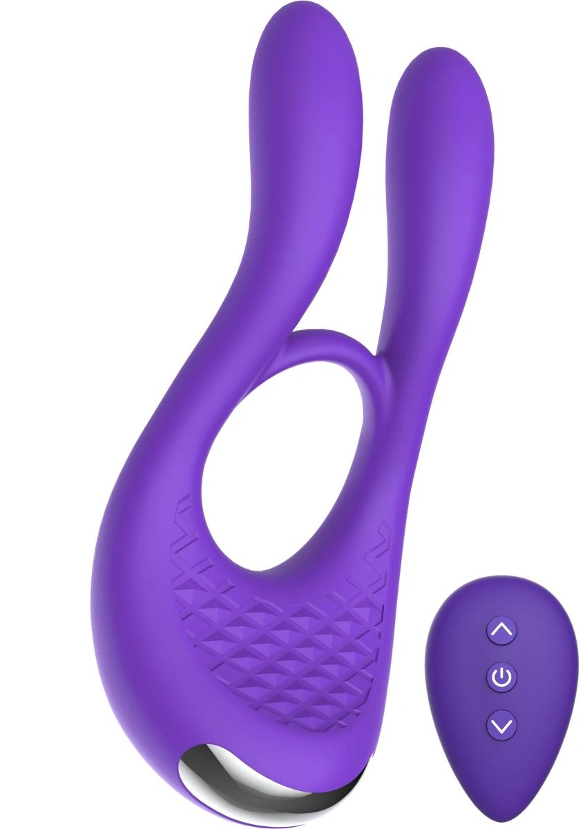 Inel de Penis Joy Ride To Paradise, Remote Control, 7 Moduri Vibratii, Silicon, USB, Mov