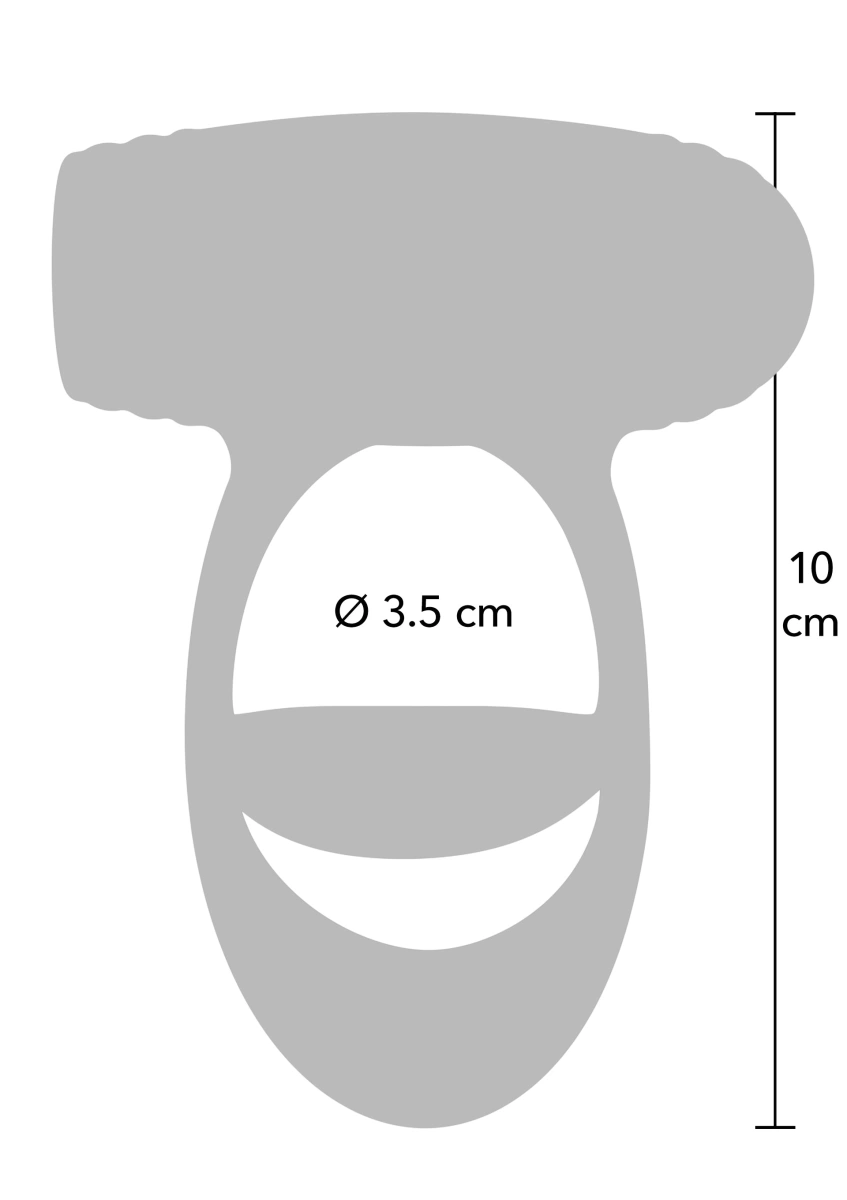 Inel de Penis Optima Cross Expert C-Ring, 10 Moduri Vibratii, Silicon, USB Magnetic, Negru, #7, Erotic24.ro