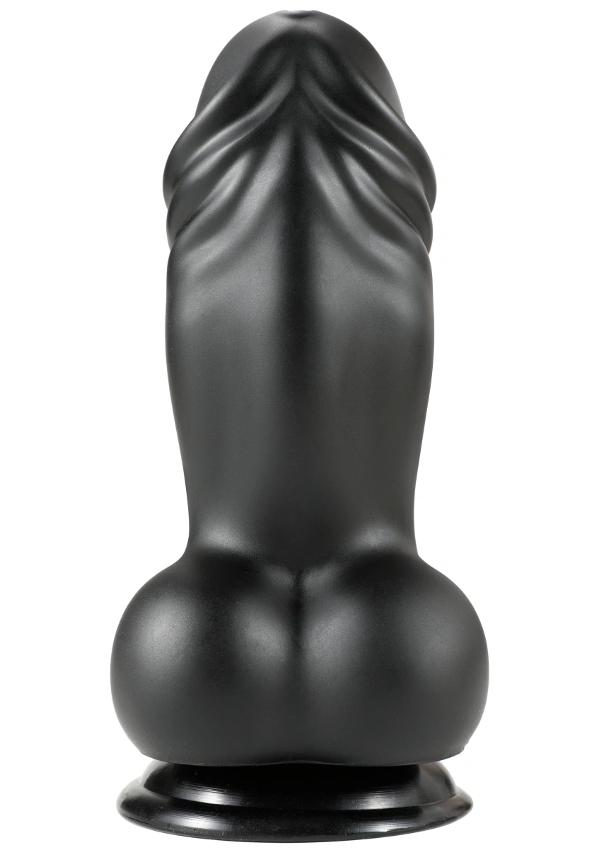 Dildo Fat Boys cu Ventuza, PVC, Negru, 19 cm, #4, Erotic24.ro