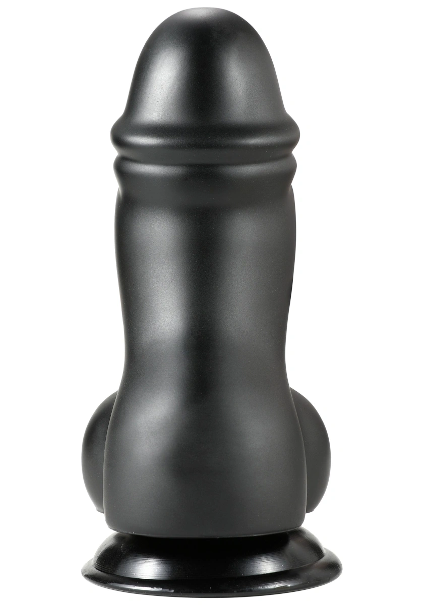 Dildo Fat Boys cu Ventuza, PVC, Negru, 19 cm, #2, Erotic24.ro