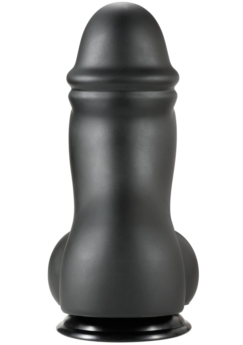 Dildo Fat Boys cu Ventuza, PVC, Negru, 22 cm, #3, Erotic24.ro