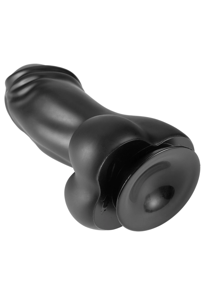 Dildo Fat Boys cu Ventuza, PVC, Negru, 22 cm, #6, Erotic24.ro