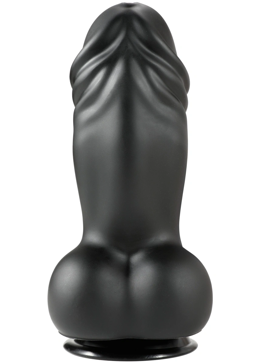 Dildo Fat Boys cu Ventuza, PVC, Negru, 27 cm, #3, Erotic24.ro