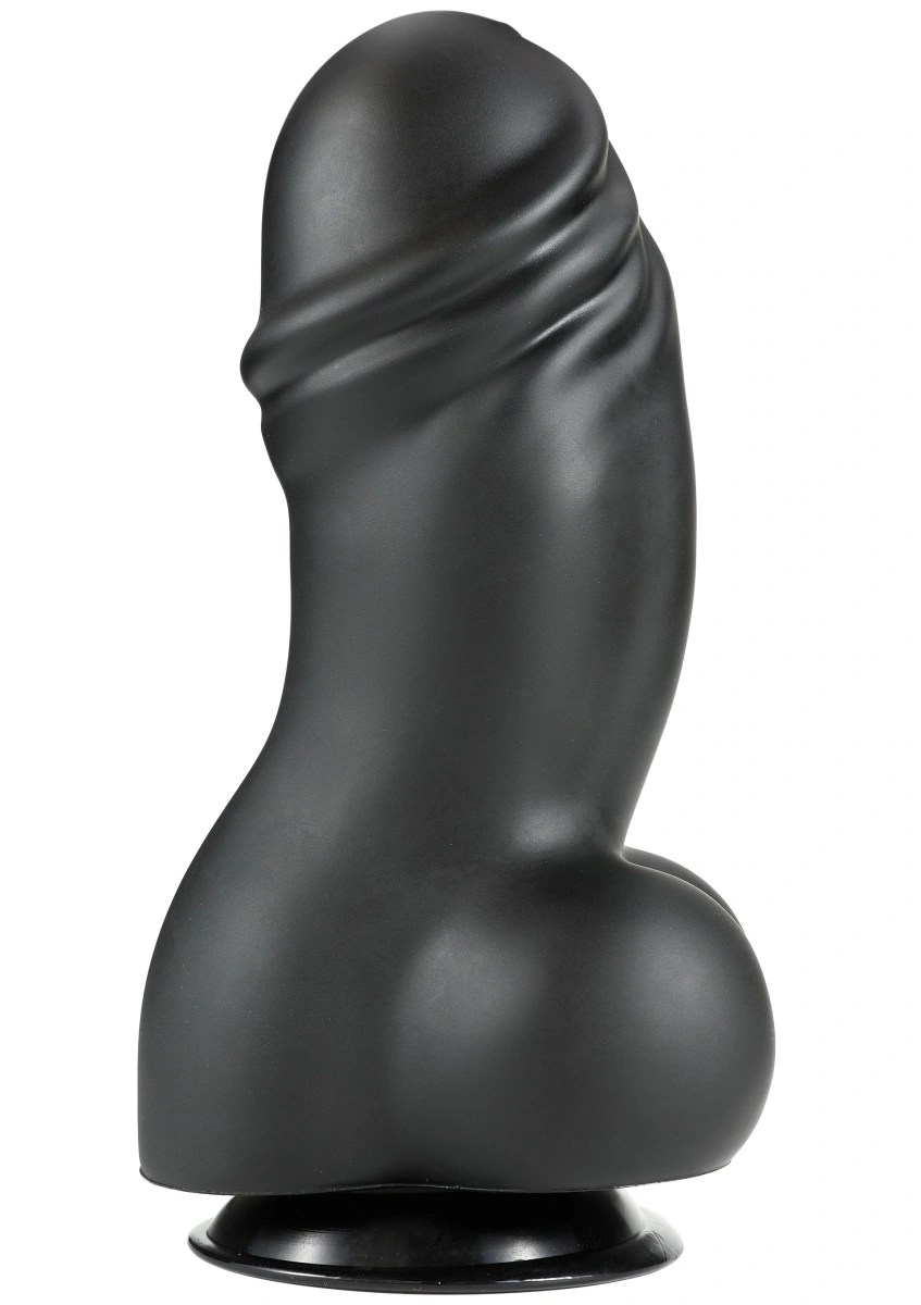 Dildo Fat Boys cu Ventuza, PVC, Negru, 27 cm, #1, Erotic24.ro