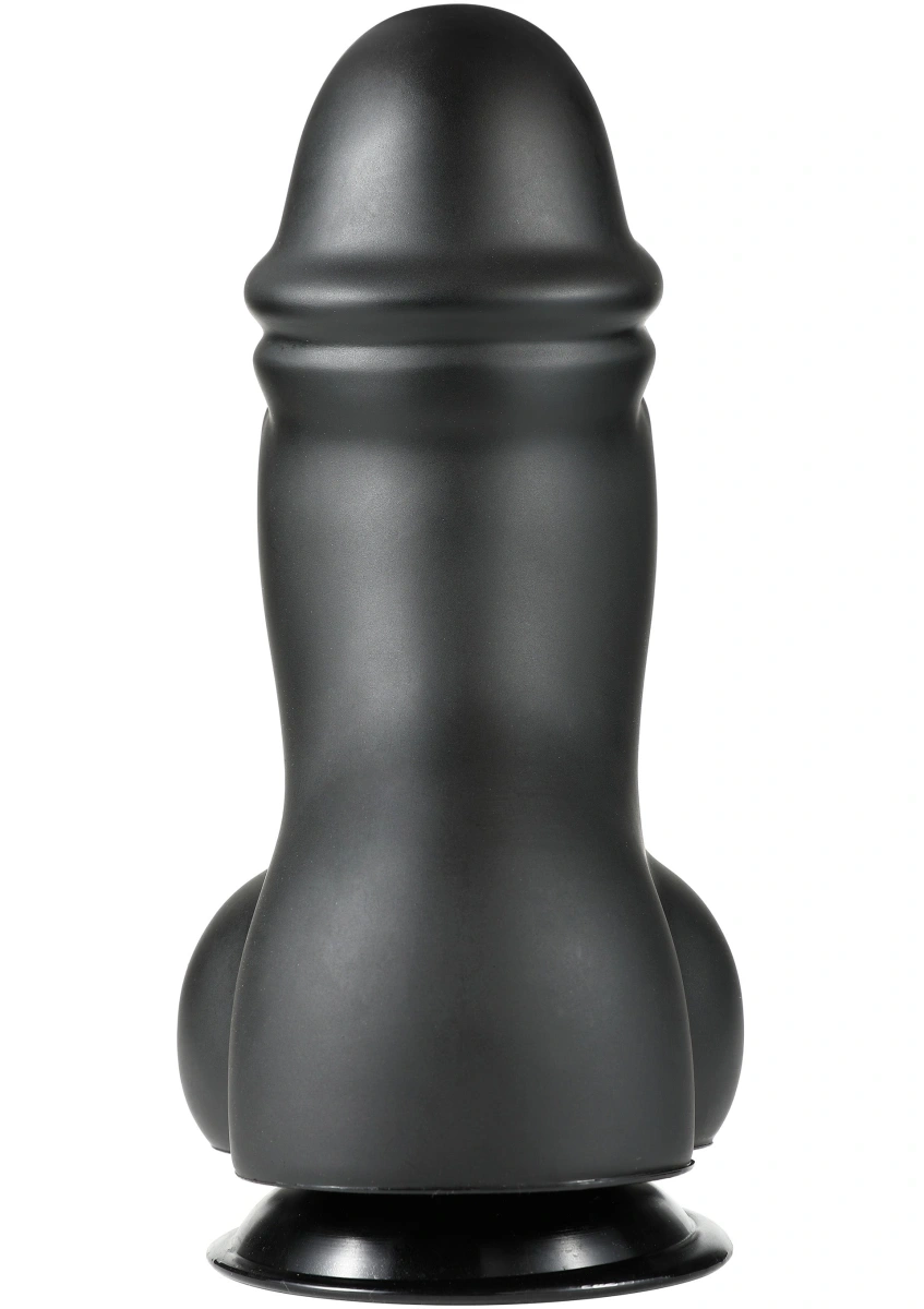Dildo Fat Boys cu Ventuza, PVC, Negru, 27 cm, #2, Erotic24.ro