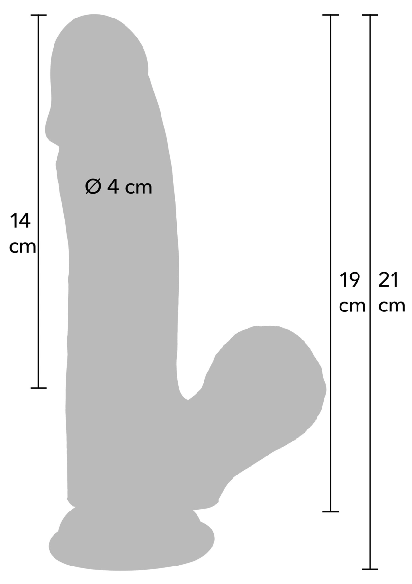 Dildo Realist Inferno Swinging Balls, Silicon Lichid Dubla Densitate, Natural, 21 cm, Nr. 10, Erotic24.ro