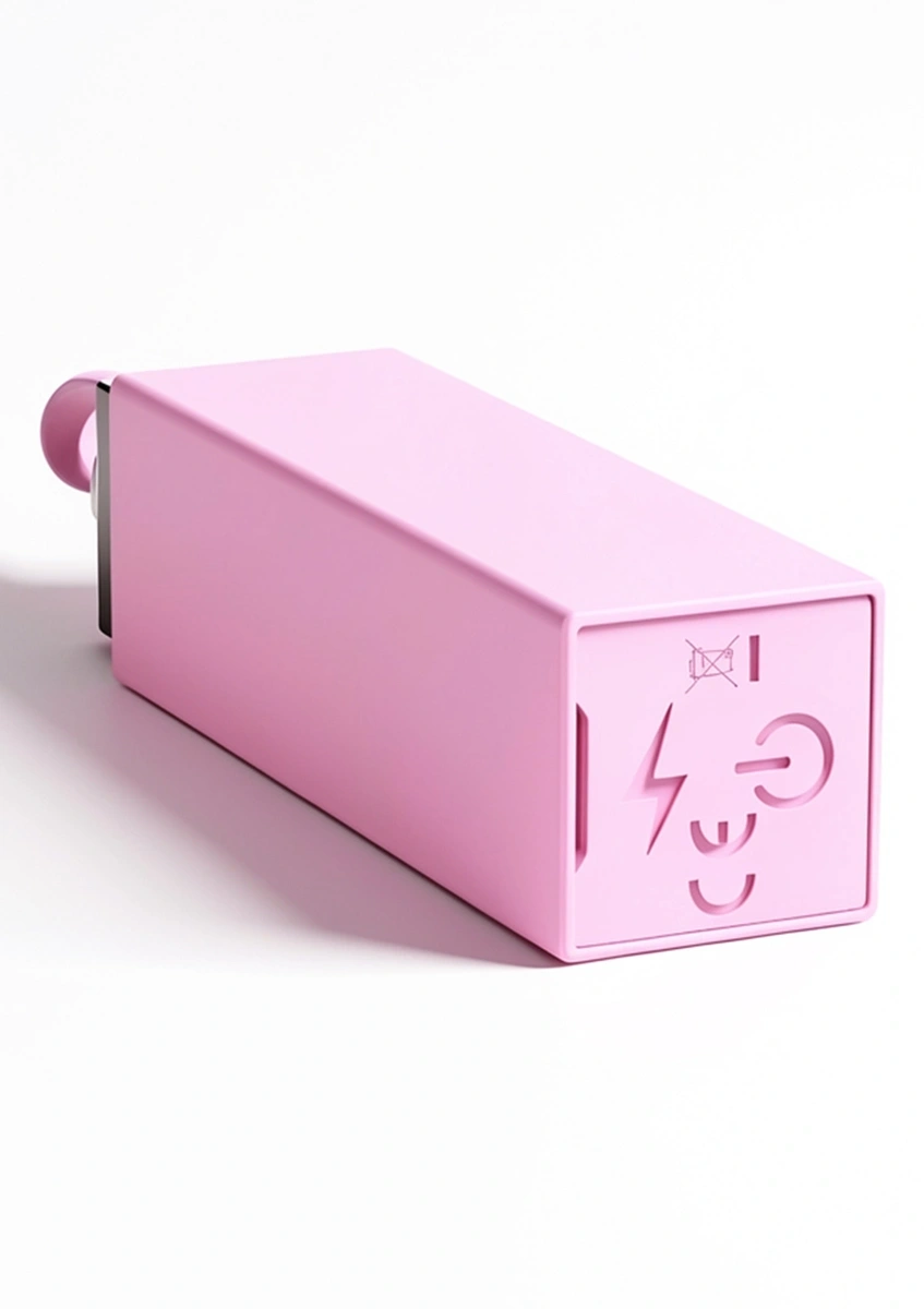 Vibrator Lipstick Sealed With A Kiss, 3 Capete Interschimbabile, Silicon, USB, Rosu, Nr. 7, Erotic24.ro