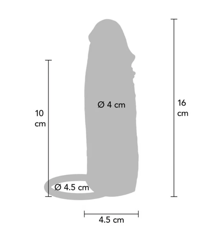 Prelungitor Penis Hydrated Skin Penis Sleeve, Silicon Dublu Strat, Natural, 16 cm, #3, Erotic24.ro
