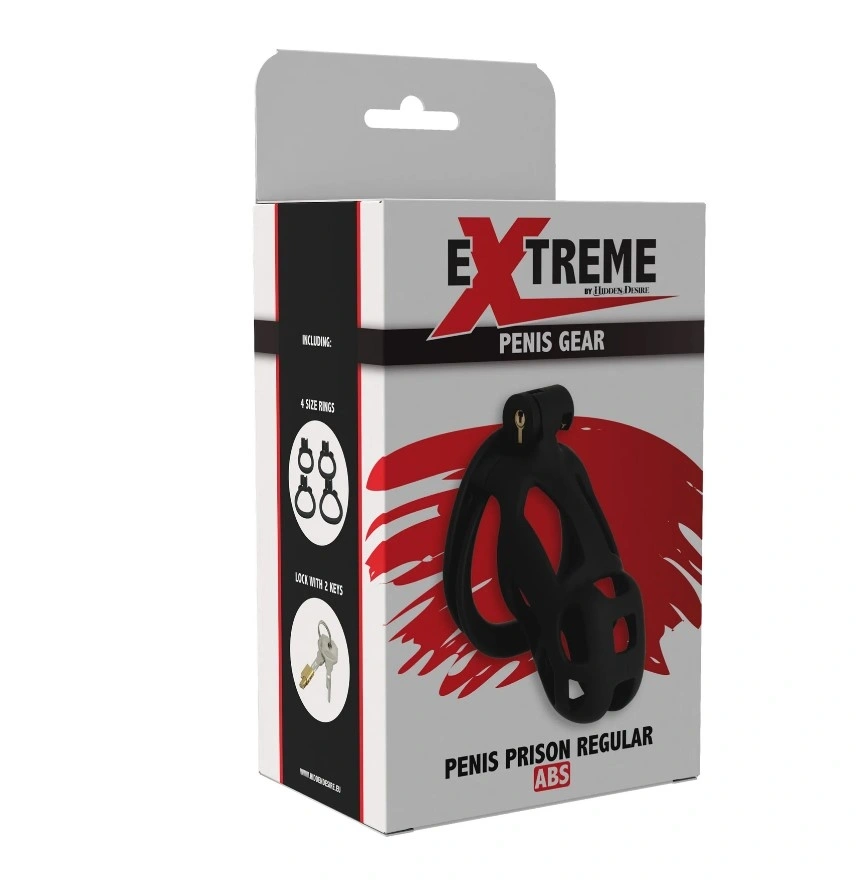 Cusca de Castitate Prison Cock Cage, ABS, Negru, #2, Erotic24.ro