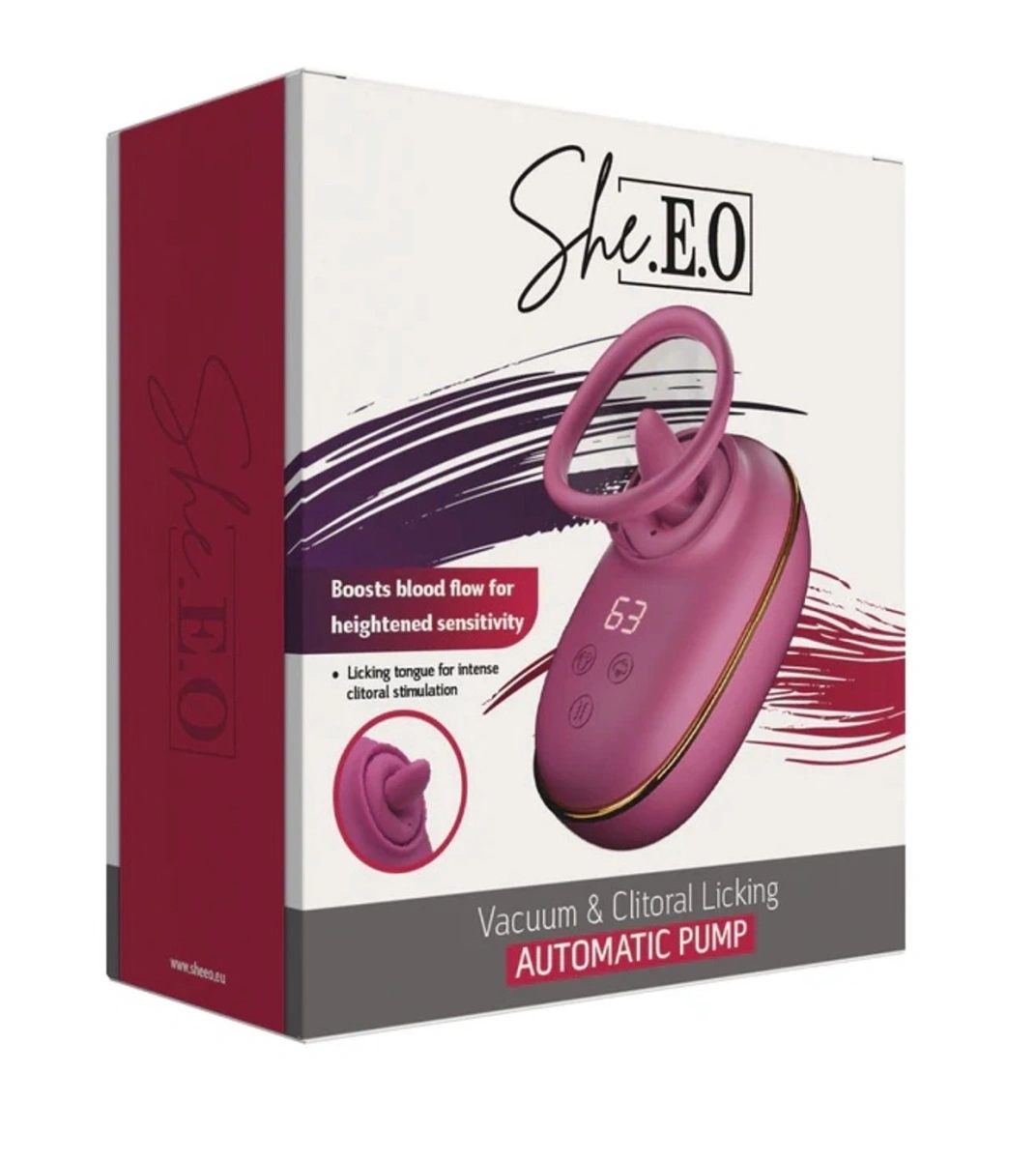 Stimulator Clitoris Automatic Pump, Vibratii, Rotatii, Suctiune, Silicon, USB, Roz, #5, Erotic24.ro