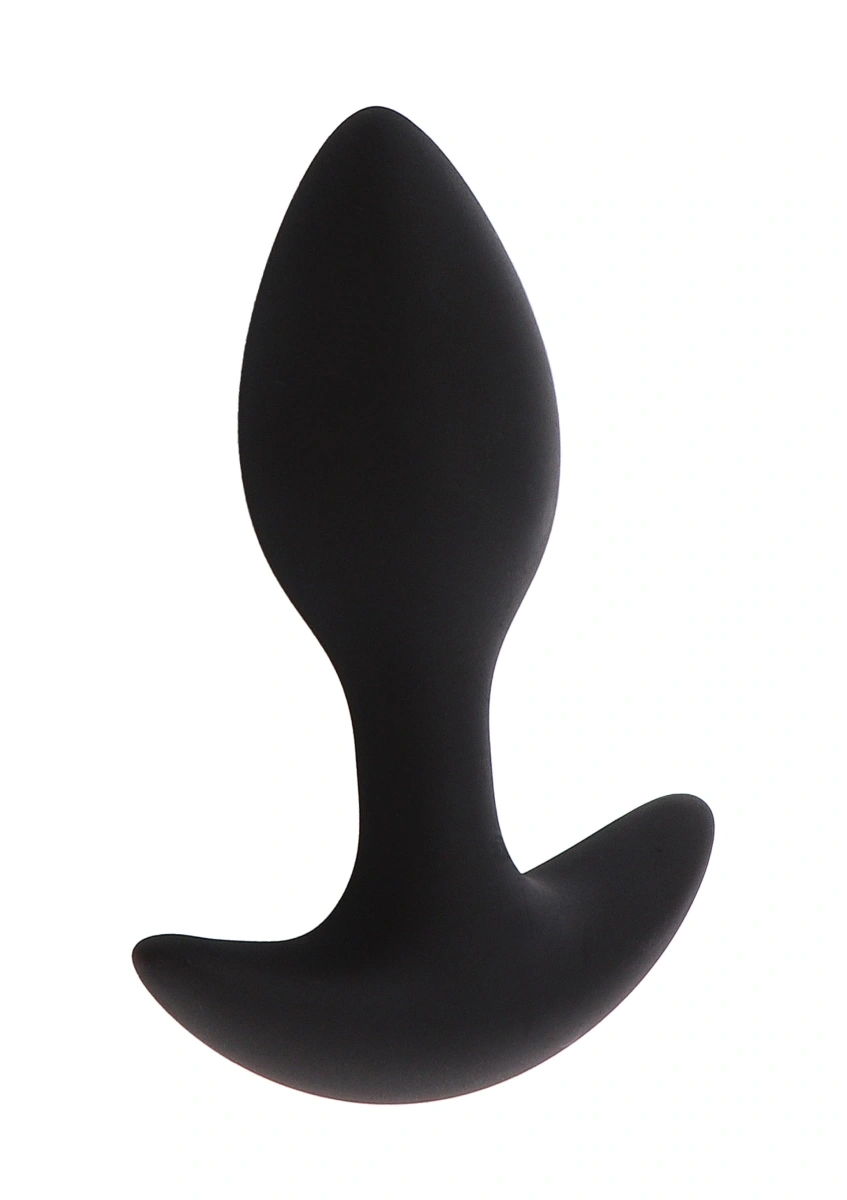 Dop Anal Weighted Anal Plug 360 gr, Silicon Lichid, Negru, 13.5 cm, Nr. 2, Erotic24.ro