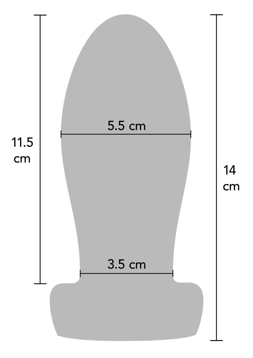 Dop Anal Heavy Anal Stretcher, Silicon Lichid, Negru, 14 cm, #4, Erotic24.ro