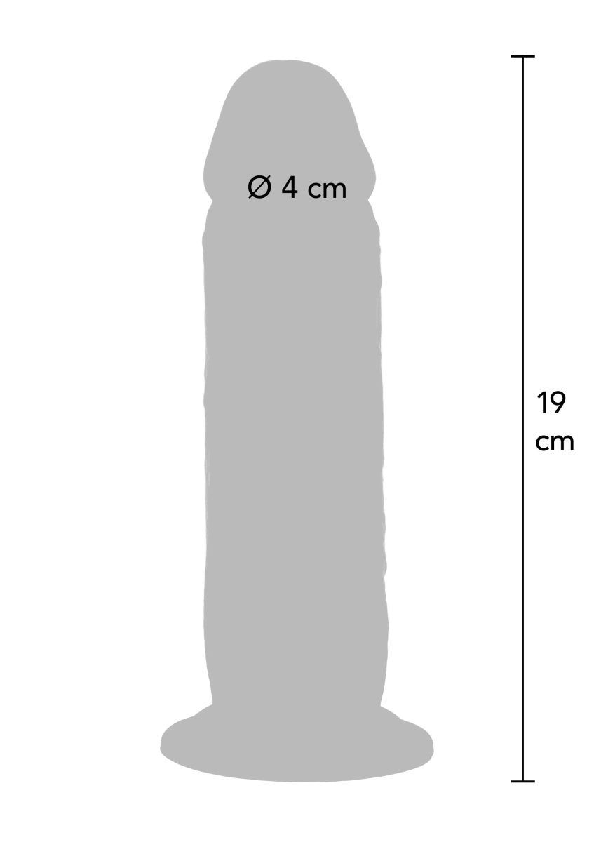 Vibrator Realist Foreskin Dong, Remote Control, 10 Moduri Vibratii, Silicon Premium Dublu Strat, Natural, 20 cm, #6, Erotic24.ro