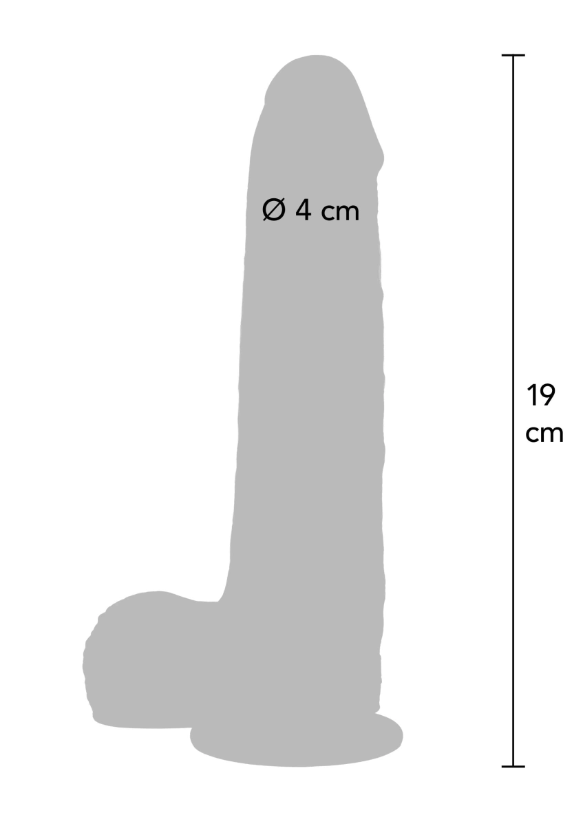 Vibrator Realist Foreskin Dong, Remote Control, 10 Moduri Vibratii, Silicon Premium Dublu Strat, Natural, 20 cm, #6, Erotic24.ro