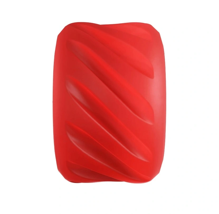 Inel de Penis 4-in-1 Hero Twister,  TPE Elastic, Rosu, #3, Erotic24.ro