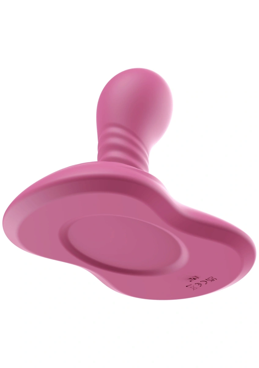 Stimulator Rotating Vibrating Grinder, Remote Control, 9 Moduri Vibratii, 9 Moduri Rotatii, Silicon Lichid, USB, Roz, 15.5 cm, #4, Erotic24.ro