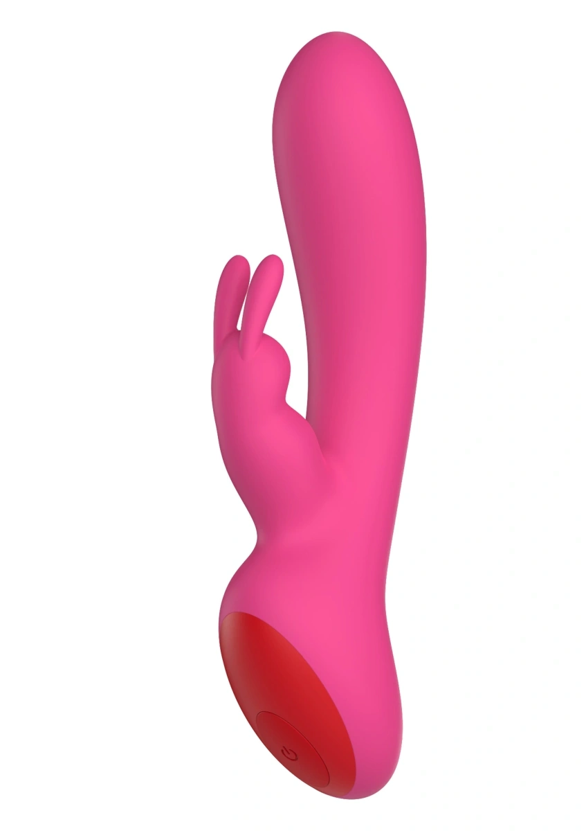 Vibrator Rabbit Rebel, 10 Moduri Vibratii, Silicon, USB Magnetic, Roz, 20 cm, #2, Erotic24.ro