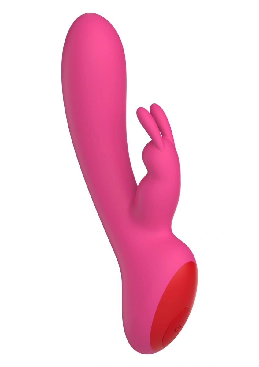 Vibrator Rabbit Rebel, 10 Moduri Vibratii, Silicon, USB Magnetic, Roz, 20 cm, #1, Erotic24.ro