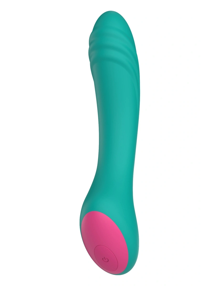 Vibrator Savage Punctul G, 10 Moduri Vibratii, Silicon, USB Magnetic, Verde, 20 cm, #1, Erotic24.ro