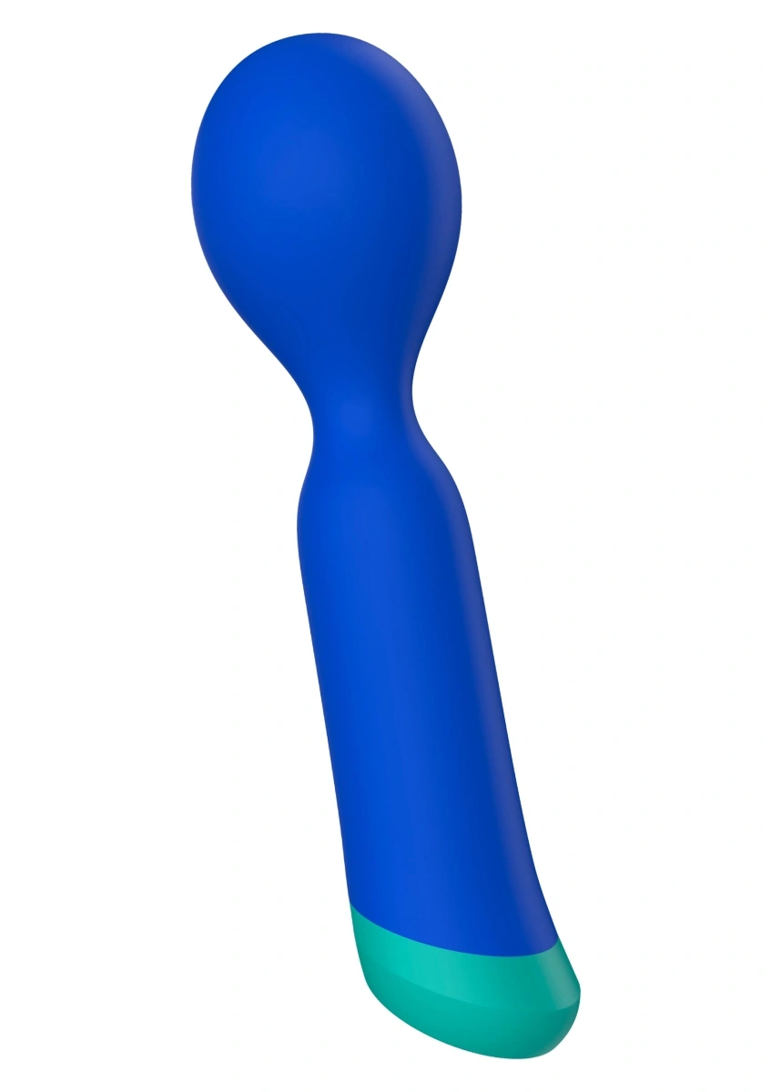 Vibrator Fierce, 10 Moduri Vibratii, Silicon, USB Magnetic, Albastru, 17 cm, #2, Erotic24.ro