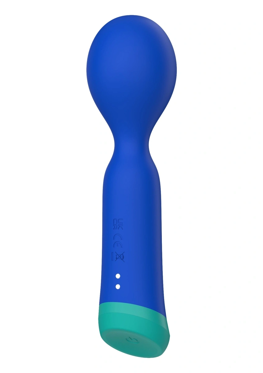 Vibrator Fierce, 10 Moduri Vibratii, Silicon, USB Magnetic, Albastru, 17 cm, #1, Erotic24.ro