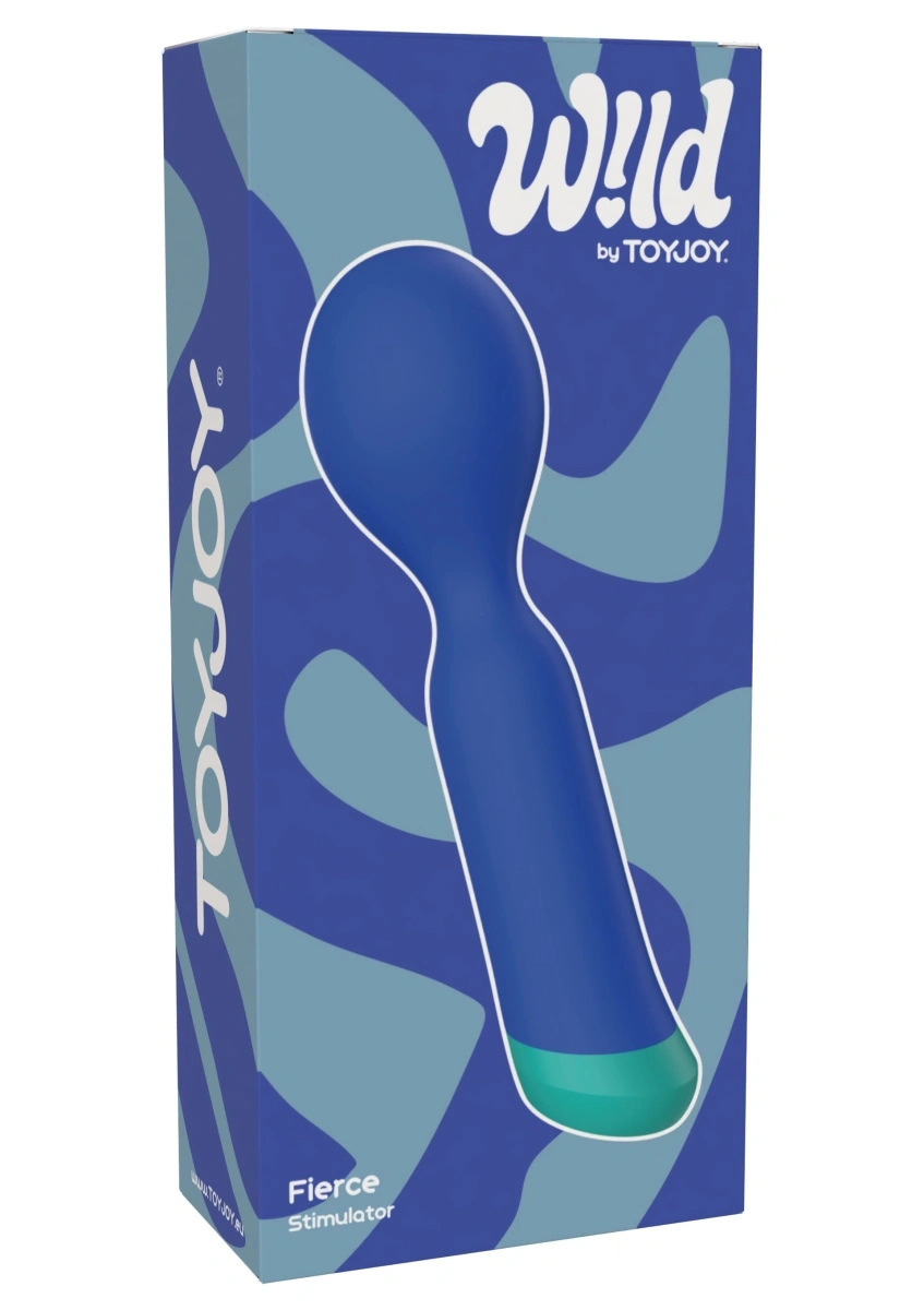 Vibrator Fierce, 10 Moduri Vibratii, Silicon, USB Magnetic, Albastru, 17 cm, #4, Erotic24.ro
