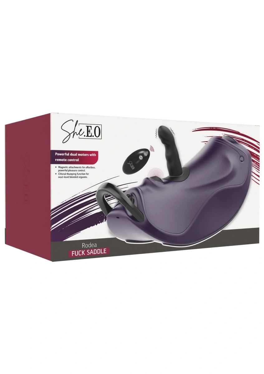 Masina de Sex Rodea Fuck Saddle, Remote Control, 2 Atasamente, Functii de Impingere si Pulsare, Silicon, USB, #5, Erotic24.ro