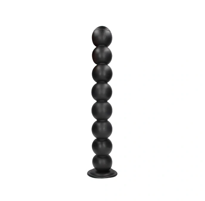 Bile Anale Balls of Lust cu Ventuza, PVC, Negru, 55 cm, #1, Erotic24.ro