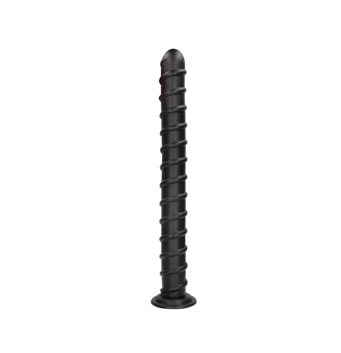 Dildo Anal Pole of Power cu Ventuza, PVC, Negru, 58.5 cm, #1, Erotic24.ro
