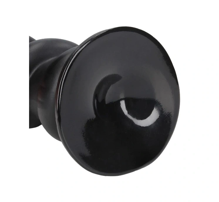 Dop Anal Hole Driller cu Ventuza, PVC, Negru, 32 cm, #3, Erotic24.ro