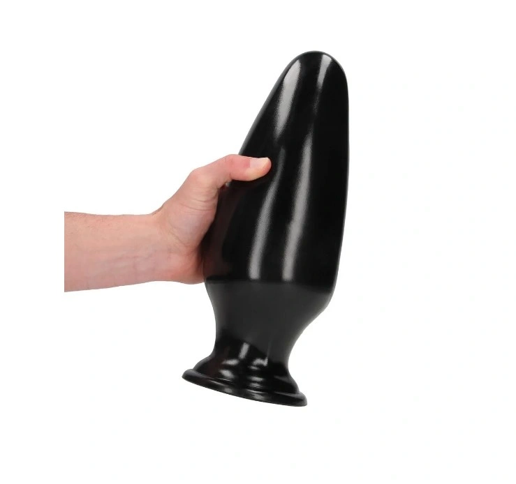 Dop Anal Mega X cu Ventuza, PVC, Negru, 32 cm, #2, Erotic24.ro