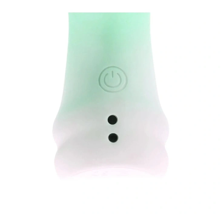 Vibrator Smooth Finger, 10 Moduri Vibratii, Silicon, USB Magnetic, Verde, 10.5 cm, Nr. 4, Erotic24.ro