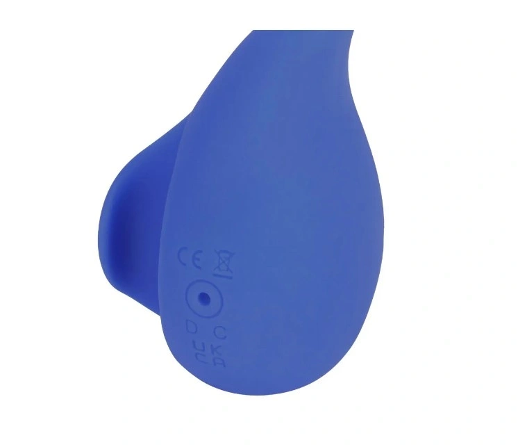 Vibrator Ergo Grip Lay On, 10 Moduri Vibratii, Silicon, USB, Albastru, 7.5 cm, #4, Erotic24.ro