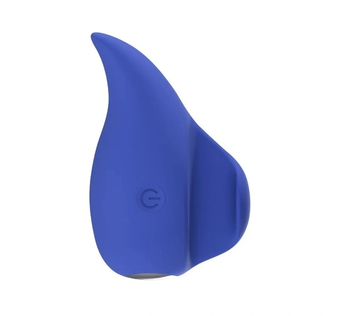 Vibrator Ergo Grip Lay On, 10 Moduri Vibratii, Silicon, USB, Albastru, 7.5 cm, #3, Erotic24.ro