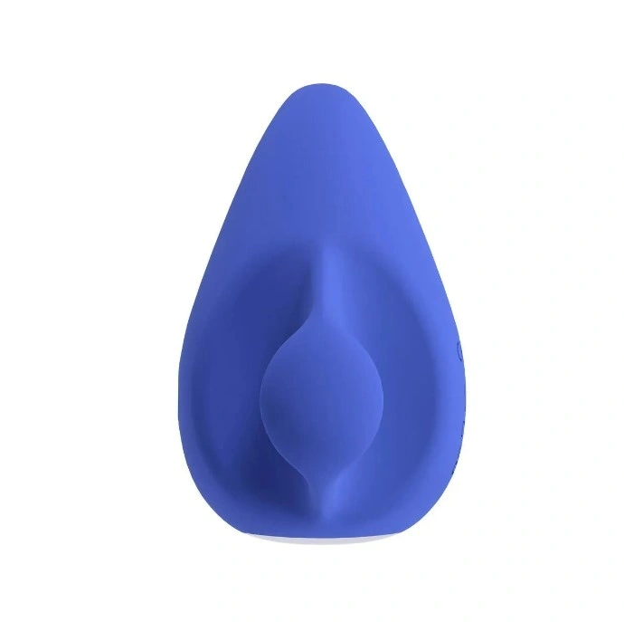 Vibrator Ergo Grip Lay On, 10 Moduri Vibratii, Silicon, USB, Albastru, 7.5 cm, #2, Erotic24.ro