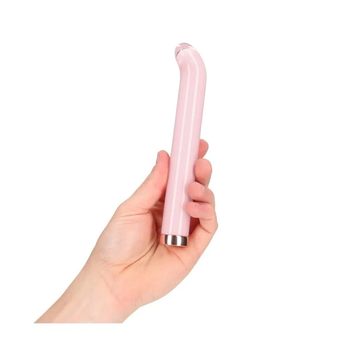 Vibrator G-spot Glass, 10 Moduri Vibratii, Sticla, USB Magnetic, Roz, 18 cm, Nr. 2, Erotic24.ro