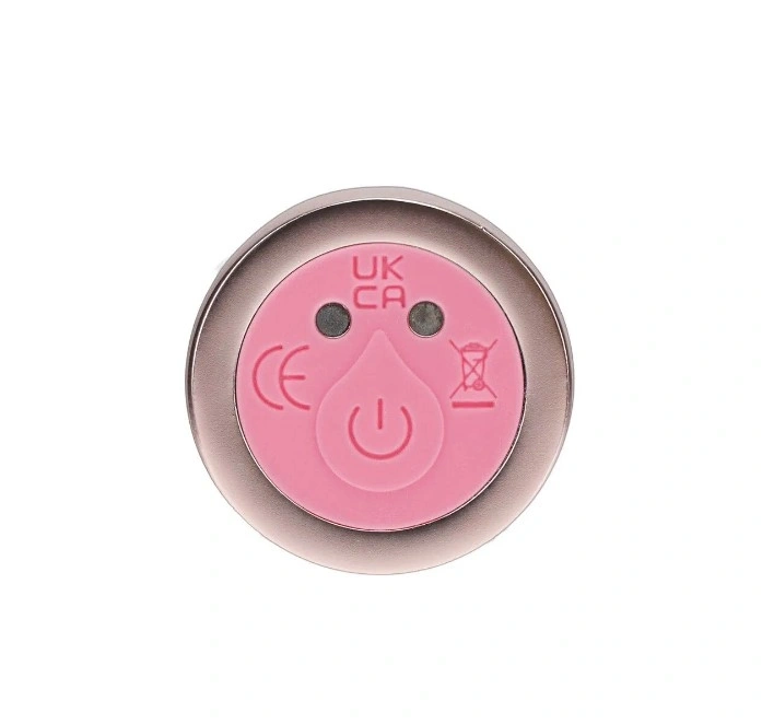 Vibrator Bulb Shaped Glass, 10 Moduri Vibratii, Sticla, USB Magnetic, Roz, 18 cm, #3, Erotic24.ro
