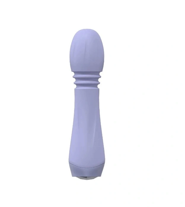 Vibrator Flexible Mini Wand, 10 Moduri Vibratii, Silicon, USB, Mov, 13.5 cm, Nr. 2, Erotic24.ro