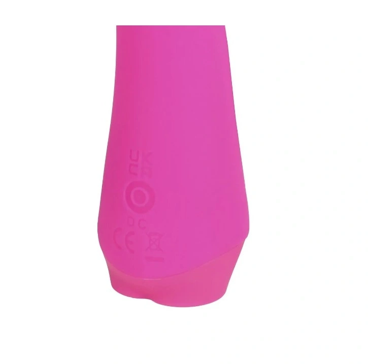 Vibrator Mini Curved Rabbit, 10 Moduri Vibratii, Silicon, USB, Roz, 13.5 cm, Nr. 3, Erotic24.ro