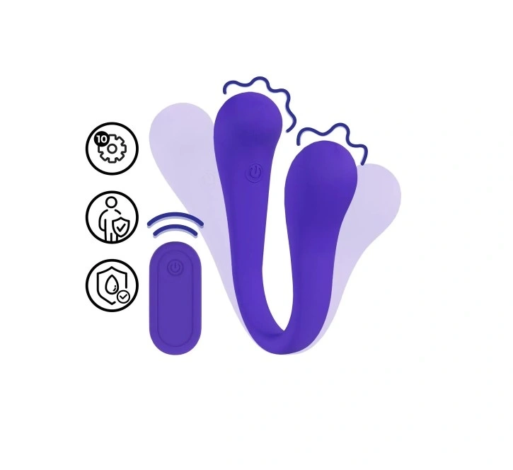 Jucarii Sexuale, Stimulator Bendable Dual-Ended, Remote Control, Silicon, USB, Mov, Erotic24.ro