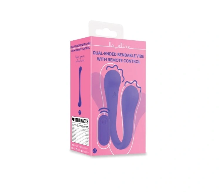 Stimulator Bendable Dual-Ended, Remote Control, Silicon, USB, Mov, Nr. 7, Erotic24.ro