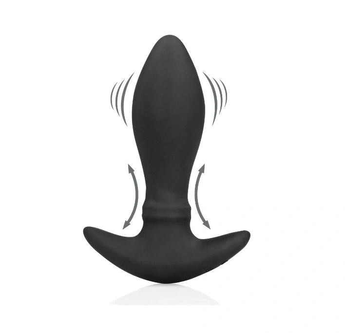 Vibrator Anal Stretcher, 10 Moduri Vibratii, Silicon, USB, 16.5 cm, #1, Erotic24.ro