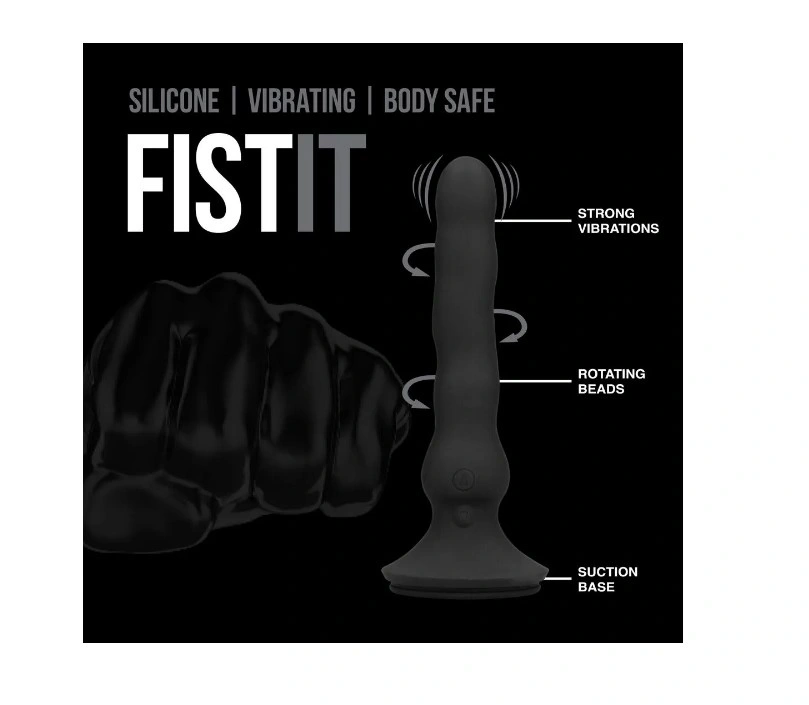 Vibrator Waze Rider, Bile Rotative, Vibratii Intense, Silicon, USB Magnetic, Negru, 23 cm, #4, Erotic24.ro