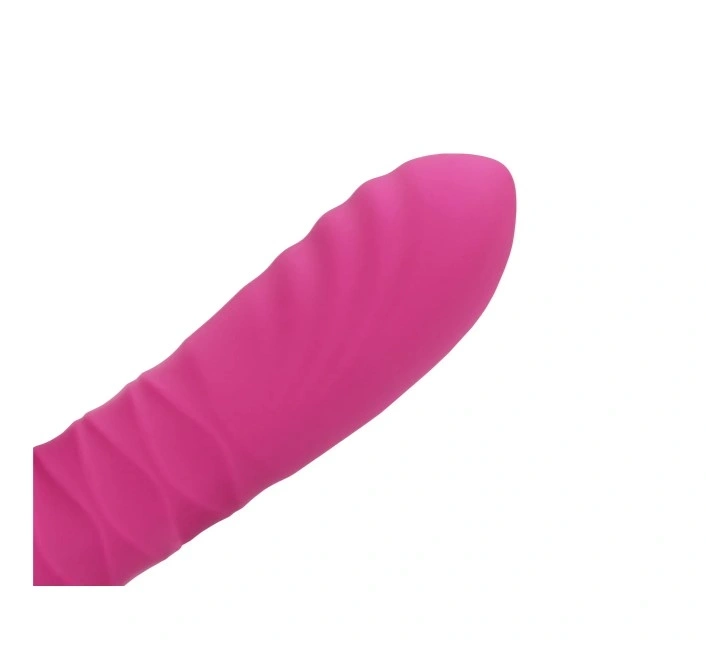 Vibrator Thrusting&Tapping, 10 Moduri Stimulatoare, Silicon, USB, Roz, 15.6 cm, #4, Erotic24.ro